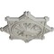 Ekena Millwork Antilles Ceiling Medallion (Fits Canopies up to 6"), Hand-Painted Pot of Cream, 38 1/4"OD x 1 1/2"P CM38ANPCF - alternate 2